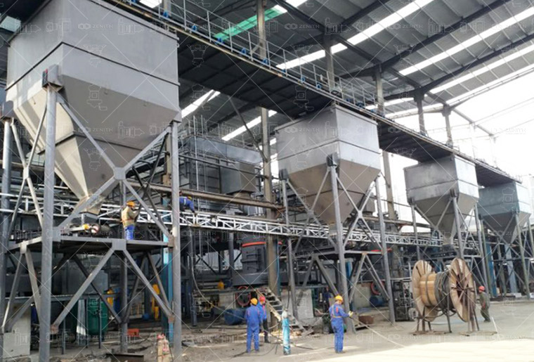 Fertilizer processing by MTW175 mill X 3 sets, 27TPH