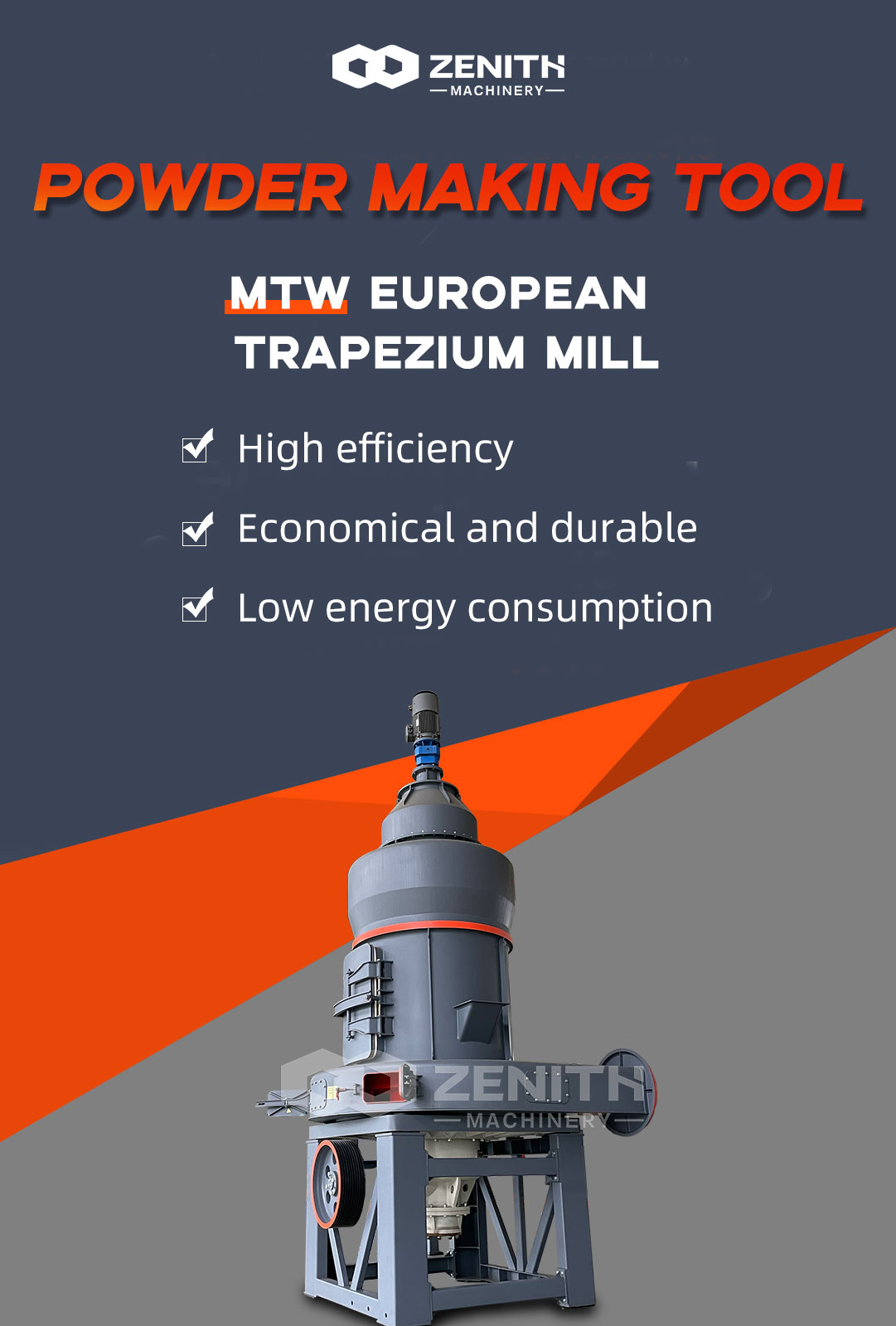 MTW European trapezium grinding mill